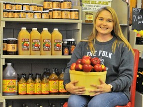 Lisa Herrewynen, senior manager of operations with the Norfolk Fruit Growers' Association, reports a good apple harvest this year. Herrewynen said NFGA's Apple Place retail outlet in Simcoe should have a good supply of fresh local apples well into next spring.