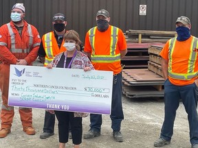 The Northern Cancer Foundation and BM Metal's annual Scrap Cancer Campaign raised $42,261 this year. This includes a $30,000 donation from Carriere Industrial Supply, which has now donated more than $230,000 since 2010. Supplied