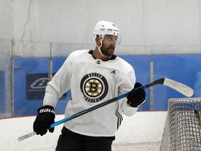 Nick Foligno takes part in a practice at RHP Training Centre in Sudbury, Ontario. Ben Leeson/The Sudbury Star/Postmedia Network