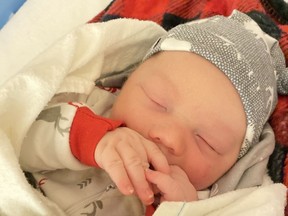 A boy, Braxton, 8 lbs 12 oz, was born to Melanie and Corey Levert of Hanmer on April 22.