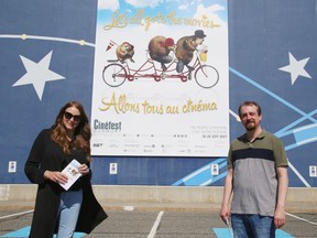 Tammy Frick, executive director of Cinefest Sudbury, and Patrick O'Hearn, managing director of Cinefest Sudbury, can't wait for the festival launch in Sudbury, Ont. on Saturday September 18, 2021, starting at 1 p.m. John Lappa/Sudbury Star/Postmedia Network