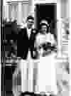 A picture from Bill and Fran’s first wedding, which took place in Oxbow, Sask., in 1946.