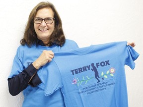 Judi Duciaume, an ovarian cancer survivor from Timmins and a member of the local Terry Fox group, is encouraging everyone to participate in the upcoming Terry Fox virtual walk on Sunday, Sept. 19. Funds are used to cover costs for cancer research and treatment.

RICHA BHOSALE/The Daily Press
