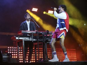 The Arkells, with frontman Max Kerman and keyboardist Anthony Carone, played the Budweiser Stage in Toronto in support of their new album Blink Once on Aug. 13. Timmins fans will be able to see them live as they headline the Rock On The River: Reconnect festival at Hollinger Park on Friday, Oct. 1.

Jack Boland/POSTMEDIA NETWORK