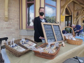 Sarah Cameron from CamFam Creations is a regular vendor at the Tillsonburg Farmer's Market, open Saturday mornings at Bridge Street until the end of October. (Chris Abbott/Norfolk and Tillsonburg News)