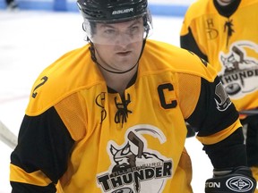 Tillsonburg Thunder defenceman Mike Findlay is back for the 2021-22 WOSHL season. (Chris Abbott/File photo)
