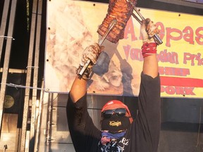 It was a 'celebration of ribs' for Jorge Gonzalez and Gonzalez BBQ at the season-ending 7th annual Tillsonburg Ribfest on the weekend. (Chris Abbott/Norfolk and Tillsonburg News)