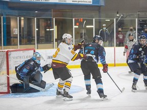 The Cochrane Crunch faced the Timmins Rock Saturday at the Tim Horton Arena. Photo by Emily Martin