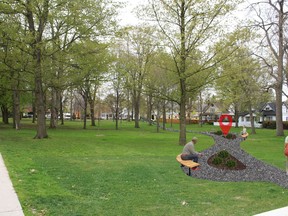A mockup of the newly named Florence Carlyle Park and Bruce Flowers Sculpture Garden.
SUBMITTED PHOTO