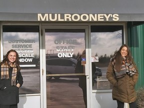 "She was able to hit the ground running and excel," says K. Mulrooney Trucking human relations coordinator Kathryn Loucks (left) of project coordinator and international grad Bruna Moraes.