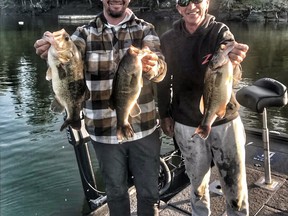 Jeff Gustafson teamed up with his father Jim this past weekend on Lake of the Woods.
