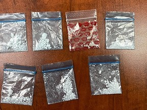 Drugs seized by Manitoba First Nation Police Service. (supplied photo)