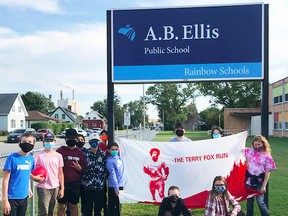 Students at AB Ellis once again did a fabulous job for the Terry Fox Run, raising an amazing $3,605.
