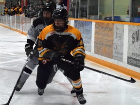 Braeden McNaughton on the attack against the Bulldogs