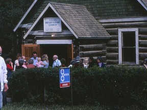 •	The 89-year-old log Strang Presbyterian Church at Dixonville, is the only church in area with solid oak pulpit, font, communion table and organ donated by St. James Church, London, Ontario, in 1932. It has come through hard times, including during the Second World War. Sometimes the congregation was served by summer students and deaconesses. In 2002, Pastor Joanne Kim served the congregation for a while. During that time, she was praised by elders for building a relationship between Strang and Korean Christians.