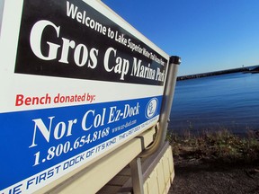 Council was told the 2013 resolution naming the park Gros Cap Marina Park was illegal, because it contradicted the original 2011 resolution, which was still in effect. JEFFREY OUGLER/POSTMEDIA