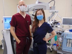 Ophthalmologists Dr. David Schulz and Dr. Mary Feng have recently set up a practice in Seaforth, increasing the number of eye and vision care specialists in the region from two to three. (Contributed photo)