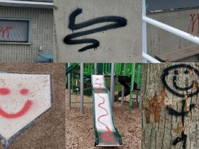 Vandalism at the Napanee Fair Grounds that would have been committed overnight between Oct. 4-5. Supplied Photo