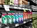 Canadian milk and milk products are seen in a grocery store on September 4, 2018 in Caledon, Canada. 