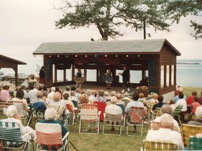 A photo from days gone by, at a Sunday night sing-a-long at Dunsmoor Park. SUBMITTED