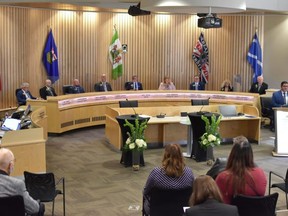 An official swearing-in ceremony was held for the 2021-2015 Strathcona County council in council chamber on Tuesday, Oct. 26. Photo Supplied