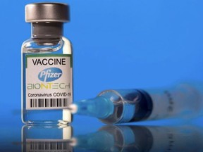 COVID-19 vaccine. 
DADO RUVIC/REUTERS file