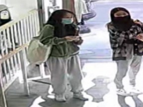 Kingston Police are searching for these two women after one of them is said to have stolen a shirt and a pair of shorts from WHIT in downtown Kingston on Wednesday.