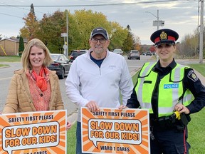Ward 1 councillors Sandra Hollingsworth and Paul Christian are launching a campaign to get motorists to slow down in their ward. Both have received growing number of complaints from motorists.