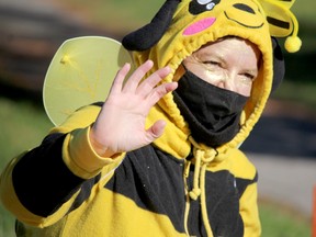 Laura Wyper, associate professor in the community economic and social development program, particiaptes in Halloween event at Algoma University on Saturday, Oct. 30, 2021 in Sault Ste. Marie, Ont. (BRIAN KELLY/THE SAULT STAR/POSTMEDIA NETWORK)