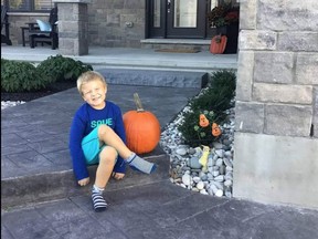 After recent blood work indicated no cancer, six-year-old Kade Regier rang the bell on cancer on Nov. 1 after battling Acute Lymphoblastic Leukemia (ALL) for the past three years. Submitted