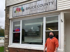 Ripley's latest downtown addition is The Bruce County Wine Seller, located where the Christmas store has previously been. The ferment-on-site business recently moved from Kincardine. Hannah MacLeod/Lucknow Sentinel