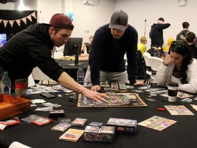 Fort McMurray gamers play during a 24-hour gaming marathon at Avenue Coffee Fort McMurray on Saturday, November 2, 2019. Laura Beamish/Fort McMurray Today/Postmedia Network