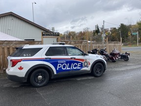 Greater Sudbury Police officers are looking for the suspects who shot two men on The Kingsway early Saturday.