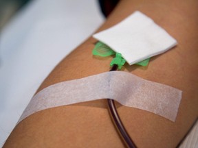 Donating plasma (Free Press file photo)
