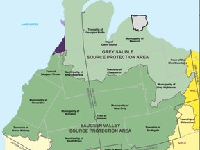 Source water protection areas in Grey-Bruce. (Supplied)