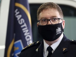 Hastings-Quinte Paramedic Services Chief Doug Socha, above in December, said Wednesday paramedics are feeling the strain of increasing calls for service and other duties on top of an already-expanded role during the pandemic.