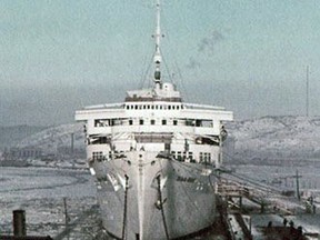 This is an undated file photo the Wilhelm Gustloff, which sank in 1945.