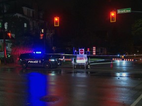 Brantford police said a man was seriously injured in a stabbing Thursday night at Brant Avenue and Richmond Street.