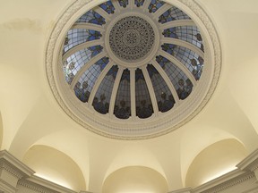 A dome is a key feature of the Carnegie Building on George Street that once served as the Brantford Public Library.