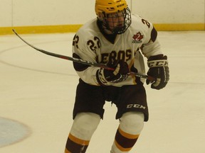 Connor Manderson's two goals in the third period - including the winner - helped the Athens Aeros hang on to edge Arnprior 4-3 at Centre 76 on Sunday afternoon.
Tim Ruhnke/The Recorder and Times