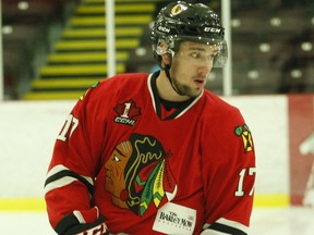 Evan Boucher of the Brockville Braves has been named CCM Player of the Week and selected with teammate Michael Palandra for the CCHL's all-star team that will face off against the University of Ottawa Gee-Gees on Saturday.
File photo/The Recorder and Times