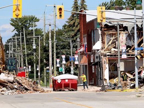 An investigation has confirmed the location of an abandoned gas well adjacent to the site of a late-summer explosion in downtown Wheatley that levelled two buildings, officials said Oct. 28. File photo/Postmedia