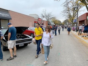 A Thanksgiving WAMBO event was held in Wallaceburg Oct. 8 and 9. On Saturday, steady crowds walked the downtown to observe roughly 155 registered old cars. Peter Epp/Chatham This Week