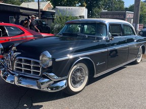 Dennis Vandenberg of the Sarnia area had his 1955 Imperial four-door sedan on display at the Art Kemp Memorial Car Show in Thamesville on Sept. 11. Peter Epp photo