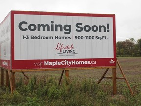 Maple City Homes is planning to build a new subdivision on the north side of Park Avenue West in Chatham. An application for an official plan amendment is coming before Chatham-Kent council on Monday for approval in order to move the project forward. (Ellwood Shreve/Chatham Daily News)