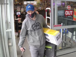 RCMP are looking for this man who allegedly stole a $1,200 vacuum from Canadian Tire. PHOTO: RCMP