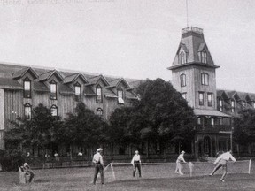J. J. Wright's famed Point Farm Hotel where Gen. Sherman stayed in 1881. Courtesy Huron County Museum