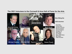 Composite image provided by the Cornwall & Area Hall of Fame for the Arts