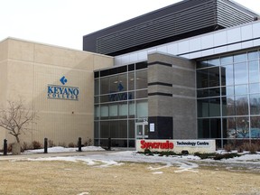 The Syncrude Technology Centre building on the Keyano College Clearwater campus in Fort McMurray Alta. on Sunday, April 19, 2020. Laura Beamish/Fort McMurray Today/Postmedia Network