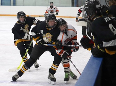 The Hanna Bantam Colts hosted Oyen on Oct. 22. The game was close initially however the Colts pulled away in the second period leaving the game with a 4-2 win over the visiting team. The Bantams next home game will be Nov. 6 against Brooks at 4 p.m. Jackie Irwin/Postmedia